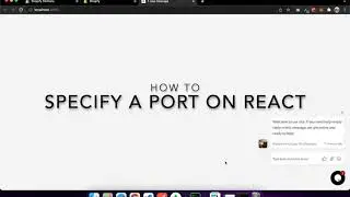 How To Set Port In React | How To Specify A Port To Run a create-react-app Project? Set Default PORT