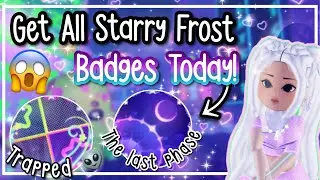 How To Get ALL 5 Of The New Starry Frost Badges in Astro Renaissance! | #roblox #viral #trending