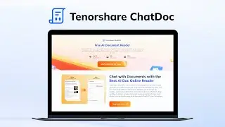 Meet Tenorshare ChatDoc - Your Free Online AI Reading Assistant!