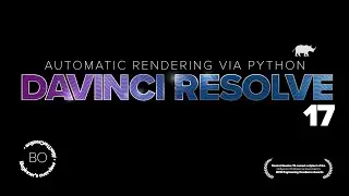 Automate RENDERING in Davinci Resolve - Python Tutorial for Beginners with AlexTheCreative