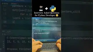 Interview Asked Questions for Python Developer🌟#interview #question #solution #python #youtubeshorts