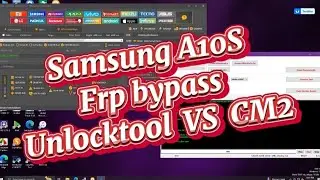 Samsung A10S Frp bypass Unlocktool VS CM2