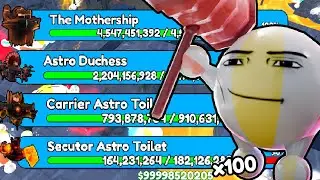 TITAN BEACH BALL MAN vs EVERY BOSS!! (Toilet Tower Defense)