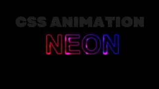 How To Create Neon Text Animation Using Html & Css