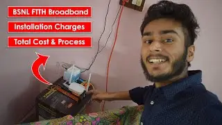 BSNL FTTH Broadband Fiber Installation Charges Speed Cost How It Is Done Process | BhushanDroid