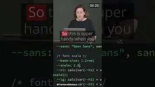 Simplify responsive font scaling with CSS custom properties | CSS Projects by Jen Kramer