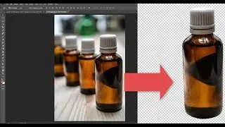 Fine Bottle Cutting with Photoshop CC - Remove background from a round shape