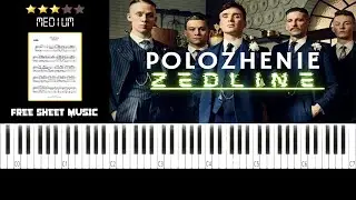 Положение - Polozhenie (Drive Forever Russian Remix) - Zedline - (MEDIUM) Piano Tutorial