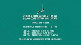 Quarterfinal Round Concert 3 – 2023 Cliburn International Junior Piano Competition and Festival