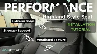 Model 3 Performance Sport Seats Installation Video | Tesla Model 3 & Model Y | EVOffer