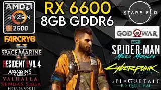 RX 6600 + Ryzen 5 2600 & 32GB Ram - Test In 10 Games !