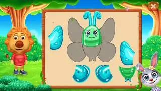 Animal Shape Puzzle Game for Kids | Make Animals Using Pieces | Learn Animal Toddler | kids Tutorial