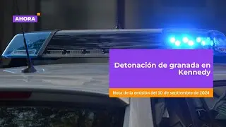 Detonación de granada en Kennedy | Seguridad