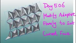 Everyday Revit (Day 506) - Modify the Al Bahar Family to suit Curved Surface