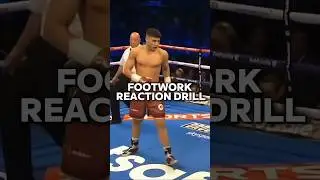 Footwork reaction drill for beginners tutorial #boxing #ufc #martialarts #combatsport #muaythai #wbc