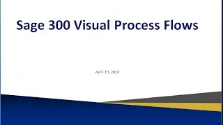 Sage 300 Visual Process Flow