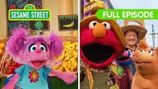 Elmos Grocery Games and Funny Farm | Sesame Street Full Episode