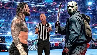 WWE 2K24 - Roman Reigns vs Jason Voorhees - FULL MATCH | WWE Aug 15, 2024