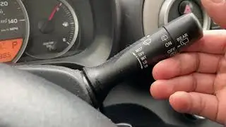 TOYOTA YARIS - How to turn on/off windshield wipers and washer