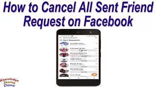 How to Cancel All Sent Friend Request on Facebook