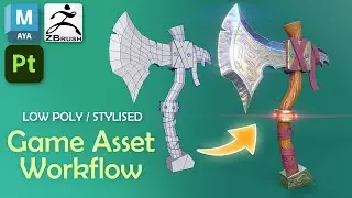 Creating A 3d Game Asset (Full Process) | Maya, ZBrush, Substance Painter