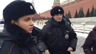 Полиция задержала Отряды Путина на Красной площади!