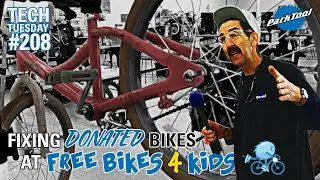 Fixing Donated Bikes at Free Bikes 4 Kidz | Tech Tuesday #208