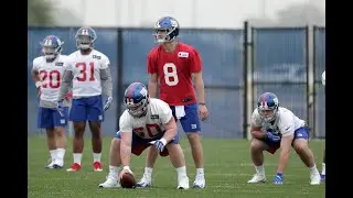 Giants rookie quarterback Daniel Jones 1st practice