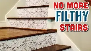 Installing stair riser stickers / Bleucoin brand