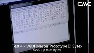 WIDI Master prototype II test 4 - Sysex (up to 2K bytes)