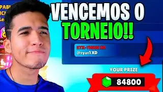 😱 GANHAMOS 86.900 GEMAS💎 NO MAIOR TORNEIO EM DUPLAS DO STUMBLE GUYS LASER DASH 😱 THEUS XD