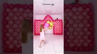 BALLOON CASTLE 🏰 Balloon decoration ideas 🤩 birthday decoration ideas at home #tiktok  #balloon