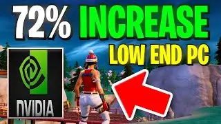 FORTNITE Nvidia settings for low end pc || BOOST FPS