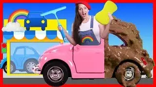 Car Wash with Mrs Rainbow | Educational Videos for Children