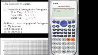 GCSE Maths - Conversion Graphs and Questions (Currency & Weight) - Higher Foundation