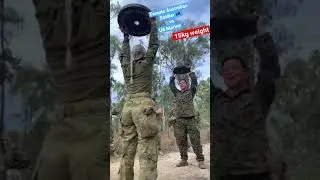 Female Australian Soldier VS Male U.S. Marine Contest!!! #shorts