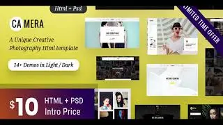Camera - Photography HTML Template for Photographer | Themeforest Website Templates and Themes