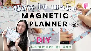 DIY How to make a Magnetic Planner - Tutorial