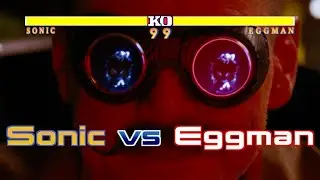 Sonic the Hedgehog vs Eggman with healthbars