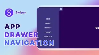 How to Implement a Mobile App Drawer using Swiper.js | Swiper