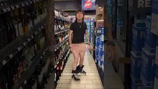 naked man in convenience store