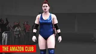 Amazon wrestler Jane Kerry - fight entrance at the Amazon Club - WWE 2K19