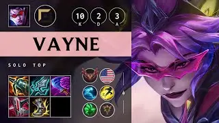 Vayne Top vs Renekton: Dominating - NA Grandmaster Patch 14.18