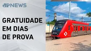 Trens, metrô e ônibus serão gratuitos durante Enem em SP