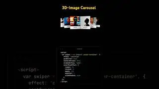 CSS 3D Image Carousel Slider Using HTML CSS JavaScript #slider #slideranimation #javascript #shorts