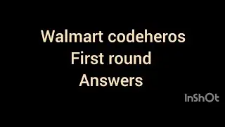 WALMART CODEHEROS FIRST ROUND PRACTISE QUESTION