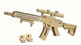 How To Make Cardboard Gun That Shoots | Taran Tactical AR-15