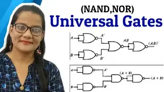 Universal Gates|NAND and NOR|Implementation of basic gates by Universal Gates |Digital Electronics