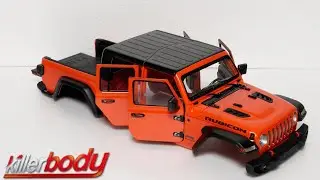 KillerBody 1/10 Jeep Gladiator Rubicon Body Kit Unboxing & Paint