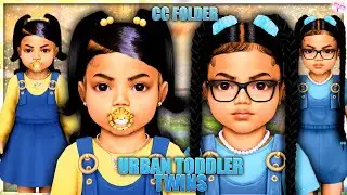 URBAN TODDLER TWINS 💎 - CC & SIM DOWNLOAD | Sims 4 CAS